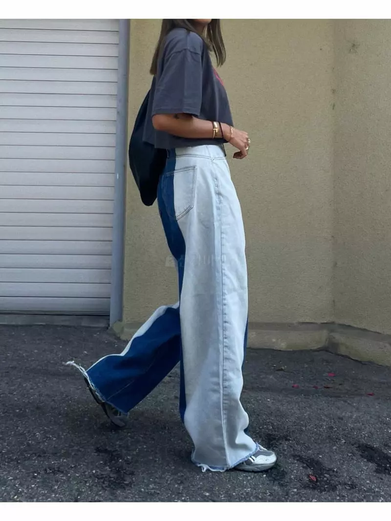 Abbeylee - Korean Women Fashion - #vintagekidsstyle - MZ Denim Pants - 8