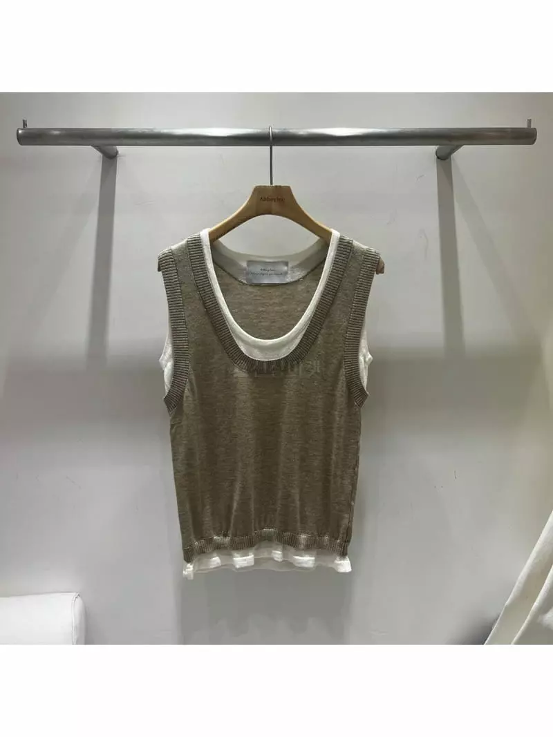 Abbeylee - Korean Women Fashion - #womensfashion - Layered Sleeveless