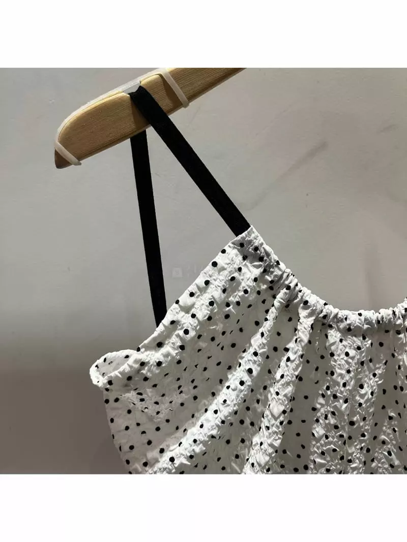 Abbeylee - Korean Women Fashion - #womensfashion - Dot Sleeveless - 3