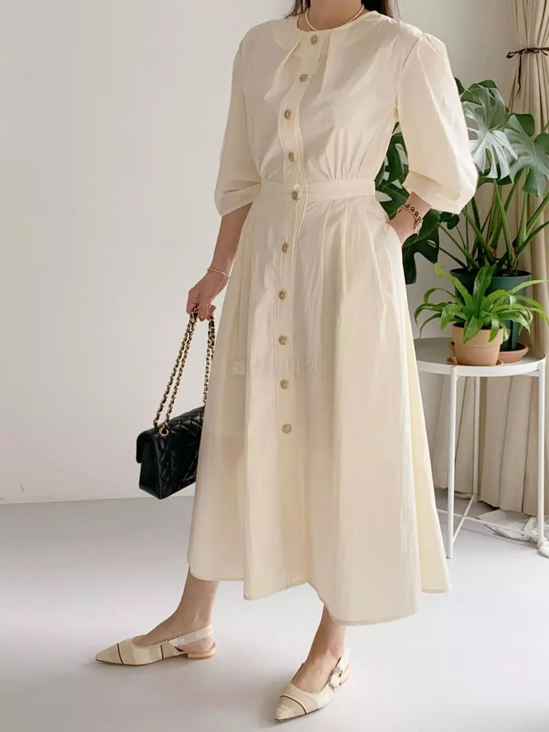 Afterglow - Korean Women Fashion - #momslook - Pillow One-piece