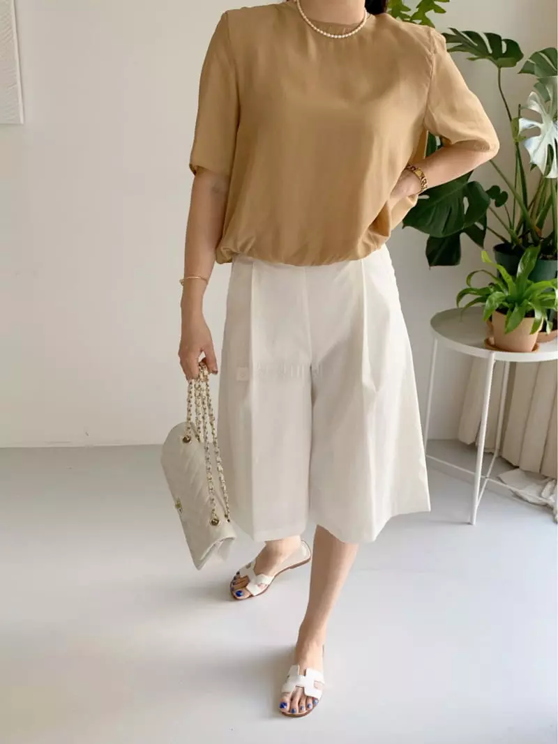 Afterglow - Korean Women Fashion - #romanticstyle - Marine Shorts - 6