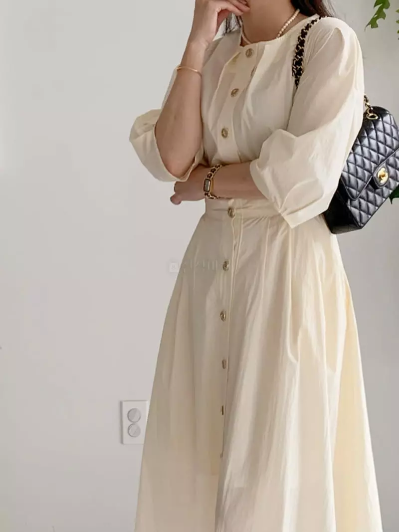 Afterglow - Korean Women Fashion - #vintageinspired - Pillow One-piece - 3