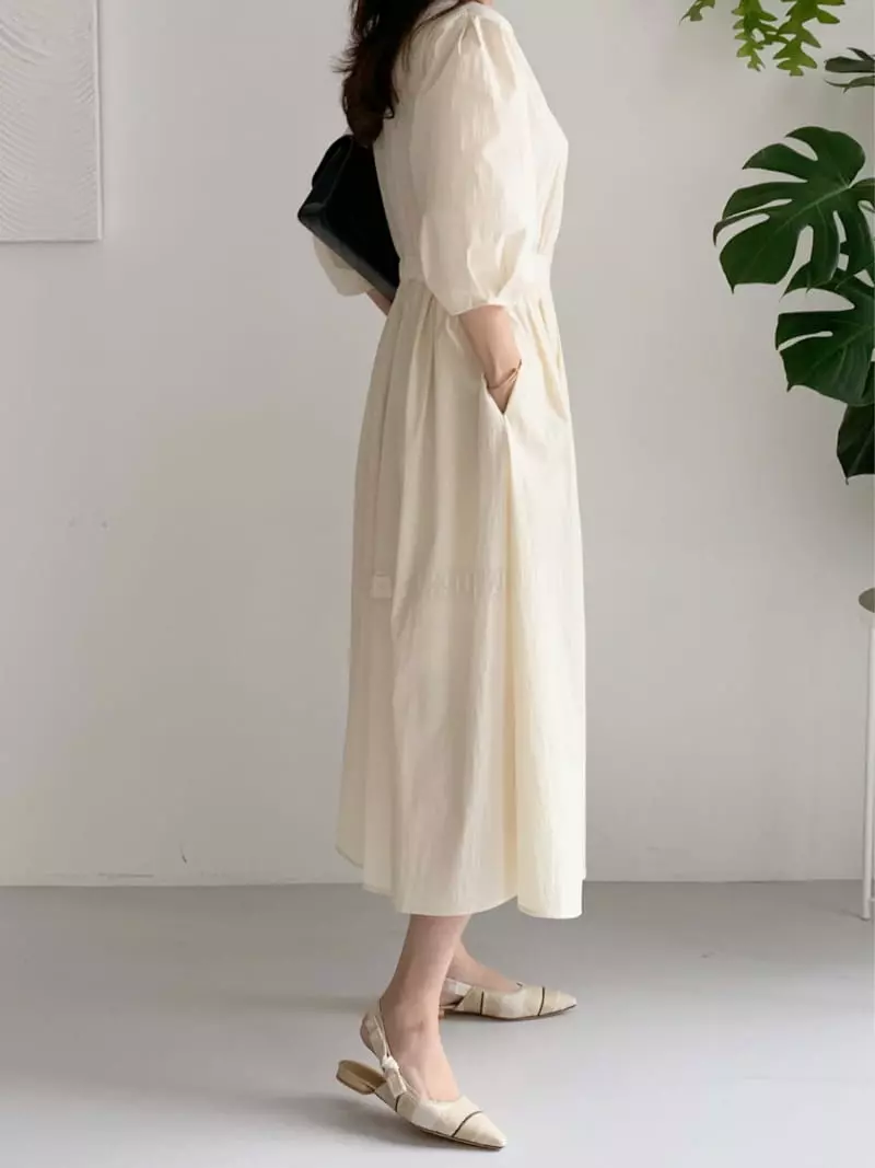 Afterglow - Korean Women Fashion - #vintageinspired - Pillow One-piece - 4
