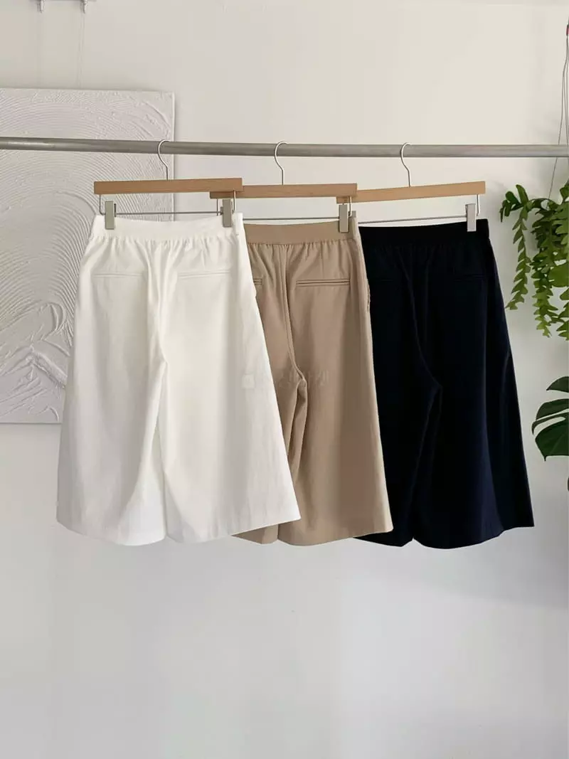 Afterglow - Korean Women Fashion - #vintagekidsstyle - Marine Shorts - 3