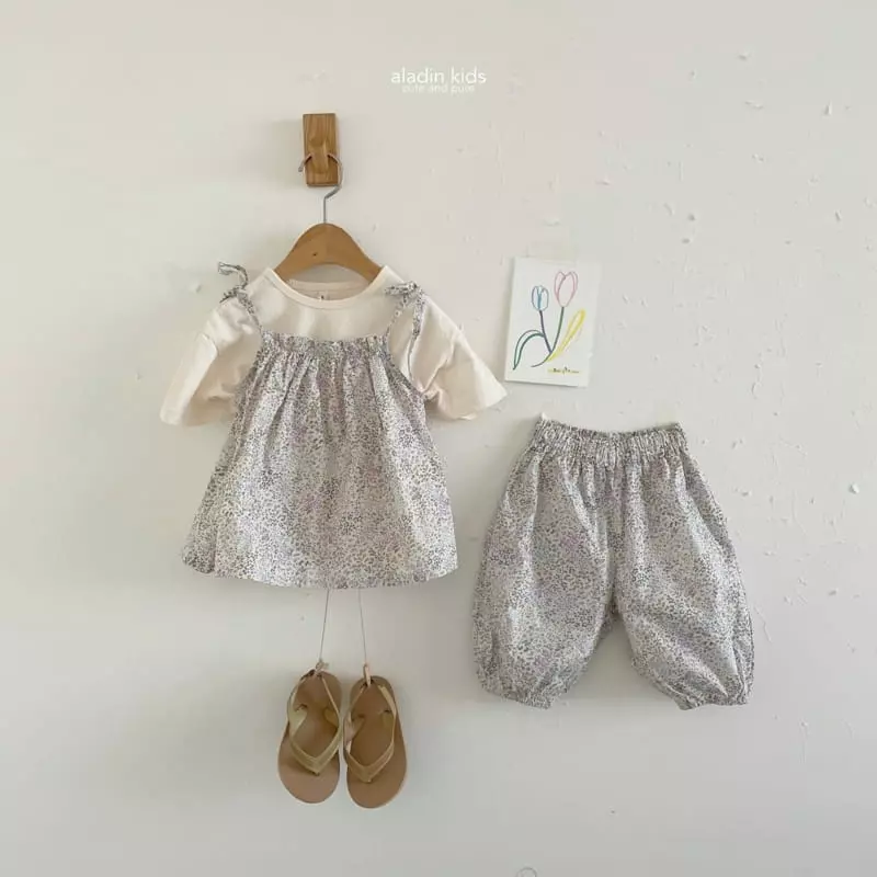 Aladin - Korean Children Fashion - #kidzfashiontrend - Wind Flower Sleeveless Blouse - 12