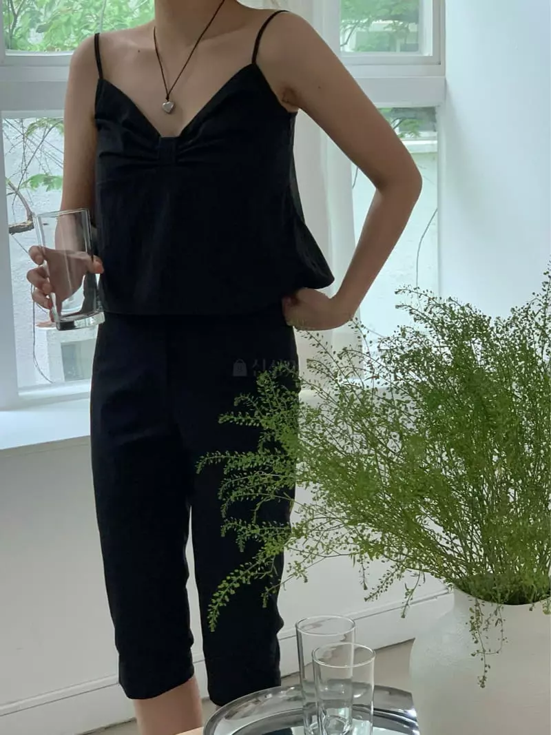 Amiment - Korean Women Fashion - #momslook - Bera Ribbon Top - 2