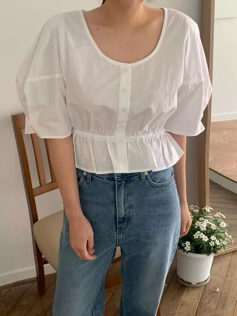 Amiment - Korean Women Fashion - #momslook - Verry Ribbon Blouse - 5