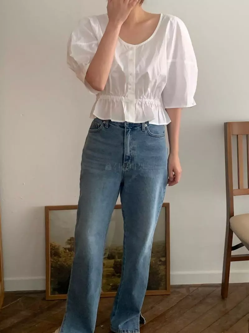 Amiment - Korean Women Fashion - #momslook - Verry Ribbon Blouse - 7
