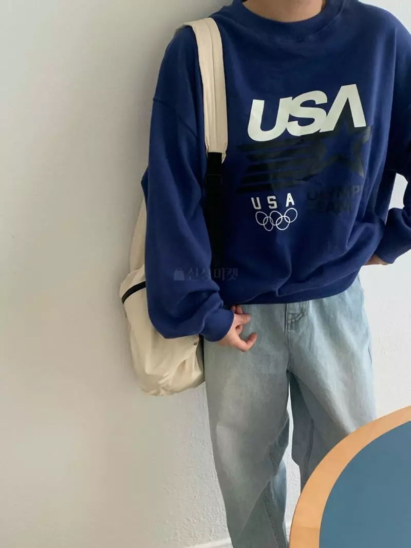Amiment - Korean Women Fashion - #momslook - Oympic Sweatshirt
