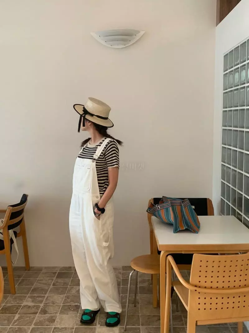 Amiment - Korean Women Fashion - #momslook - Kapendar Overalls - 2