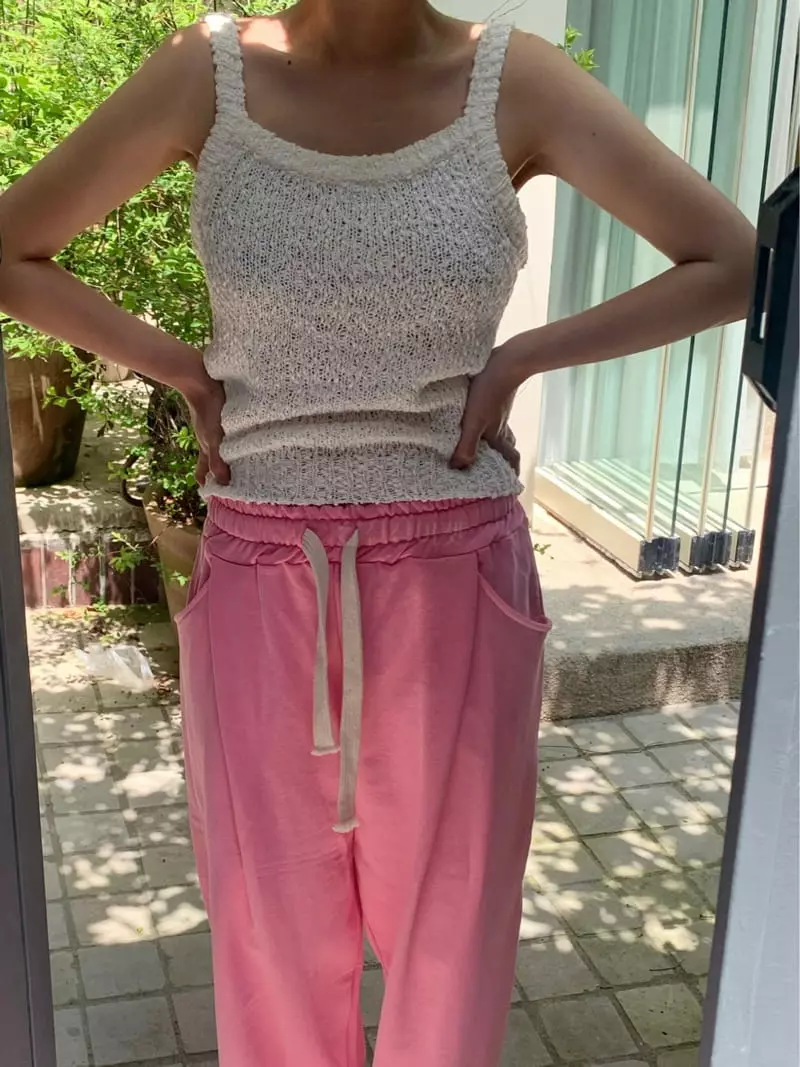Amiment - Korean Women Fashion - #vintagekidsstyle - Popcorn Sleeveless - 4