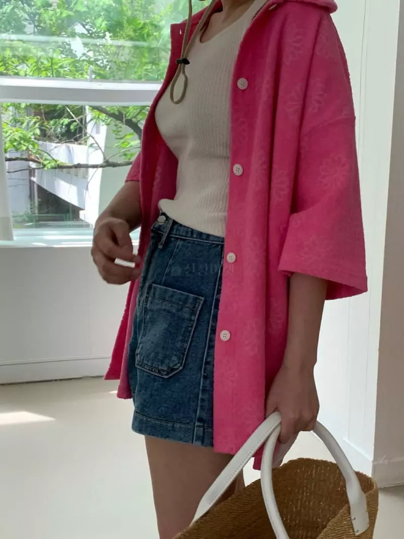 Amiment - Korean Women Fashion - #pursuepretty - Daisy Terry Shirt - 3