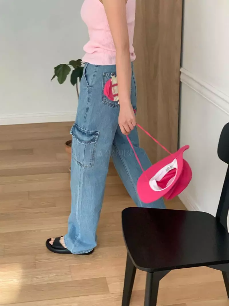 Amiment - Korean Women Fashion - #shopsmall - Cargo Jeans - 12