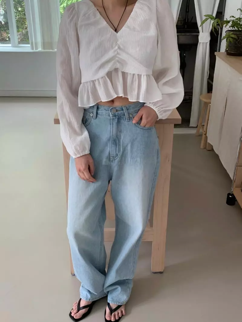Amiment - Korean Women Fashion - #shopsmall - Rose Blouse - 5