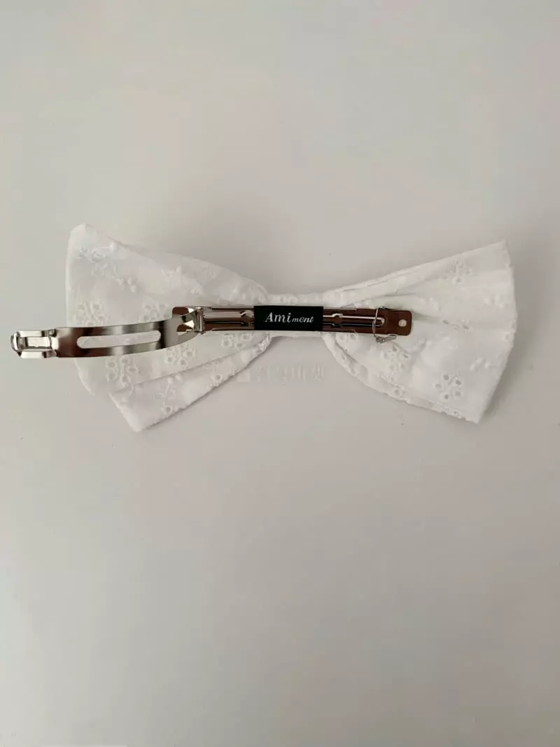 Amiment - Korean Women Fashion - #vintagekidsstyle - Funching Bow Hiarpin - 2