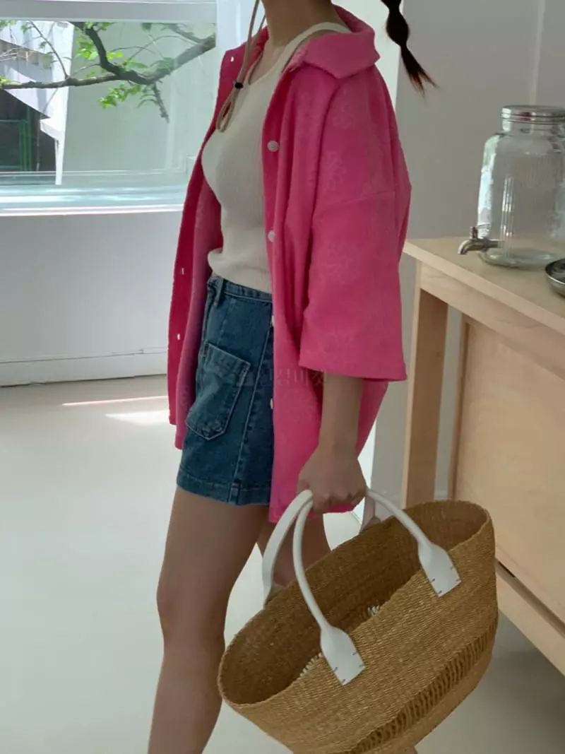 Amiment - Korean Women Fashion - #vintagekidsstyle - Daisy Terry Shirt - 2