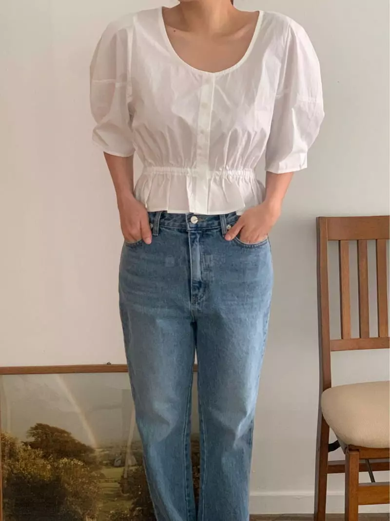 Amiment - Korean Women Fashion - #momslook - Verry Ribbon Blouse - 4