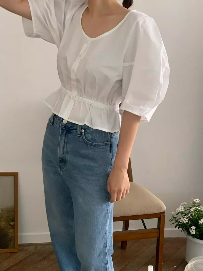 Amiment - Korean Women Fashion - #womensfashion - Verry Ribbon Blouse - 8