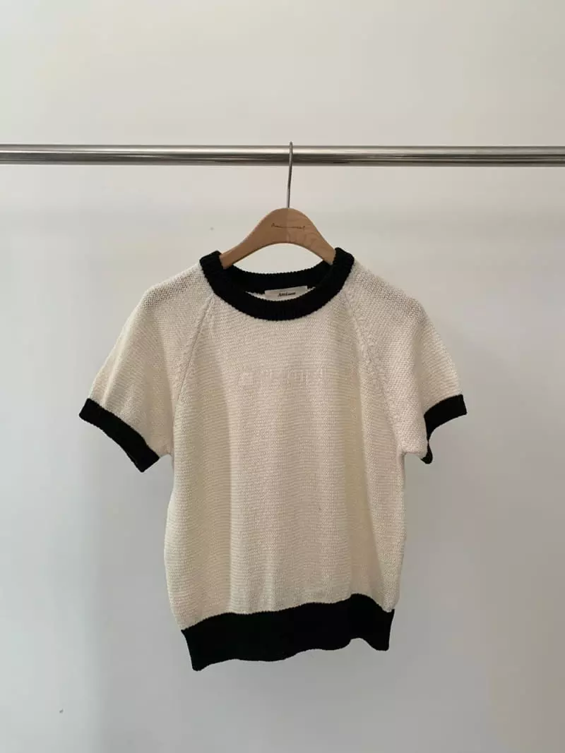 Amiment - Korean Women Fashion - #womensfashion - Bonita Color Round Tee