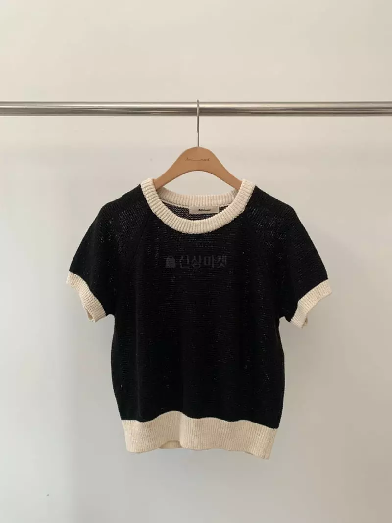 Amiment - Korean Women Fashion - #womensfashion - Bonita Color Round Tee - 5