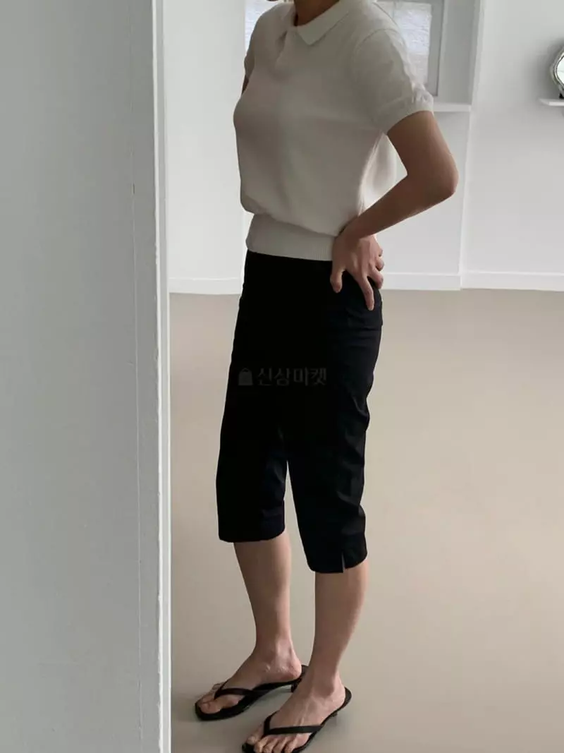 Amiment - Korean Women Fashion - #womensfashion - Sunday Collar Knit Tee - 5