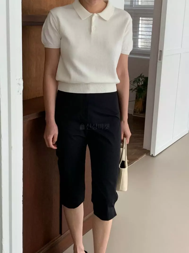Amiment - Korean Women Fashion - #womensfashion - Sunday Collar Knit Tee - 9
