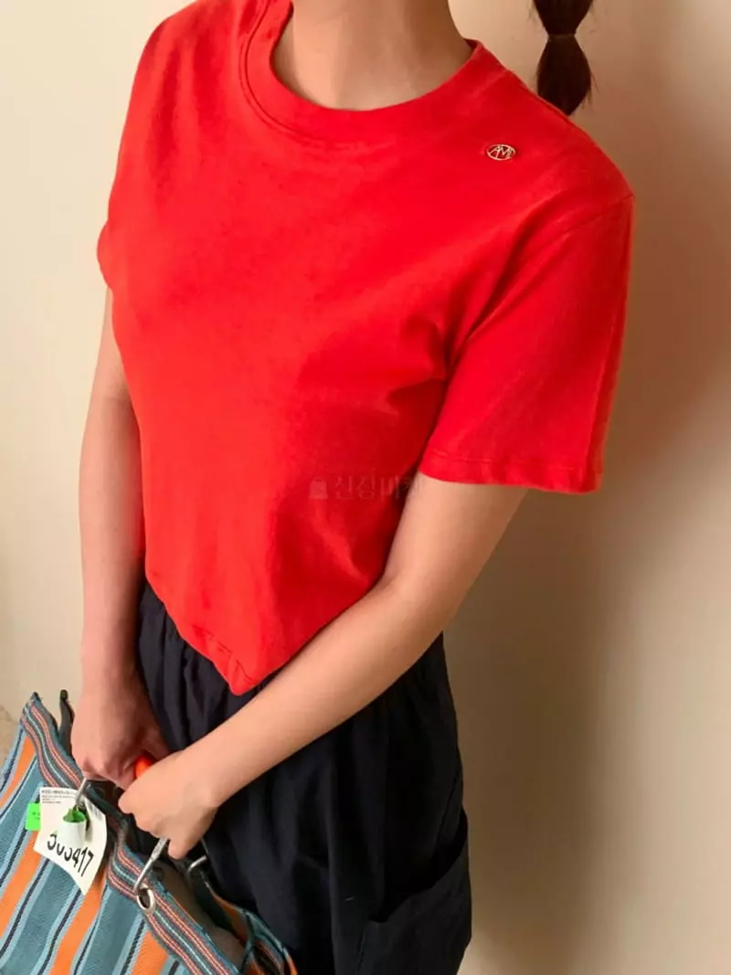 Amiment - Korean Women Fashion - #momslook - Simbol Tee - 4