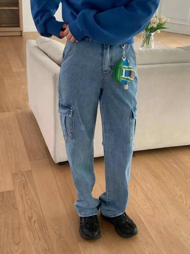 Amiment - Korean Women Fashion - #womensfashion - Cargo Jeans - 2