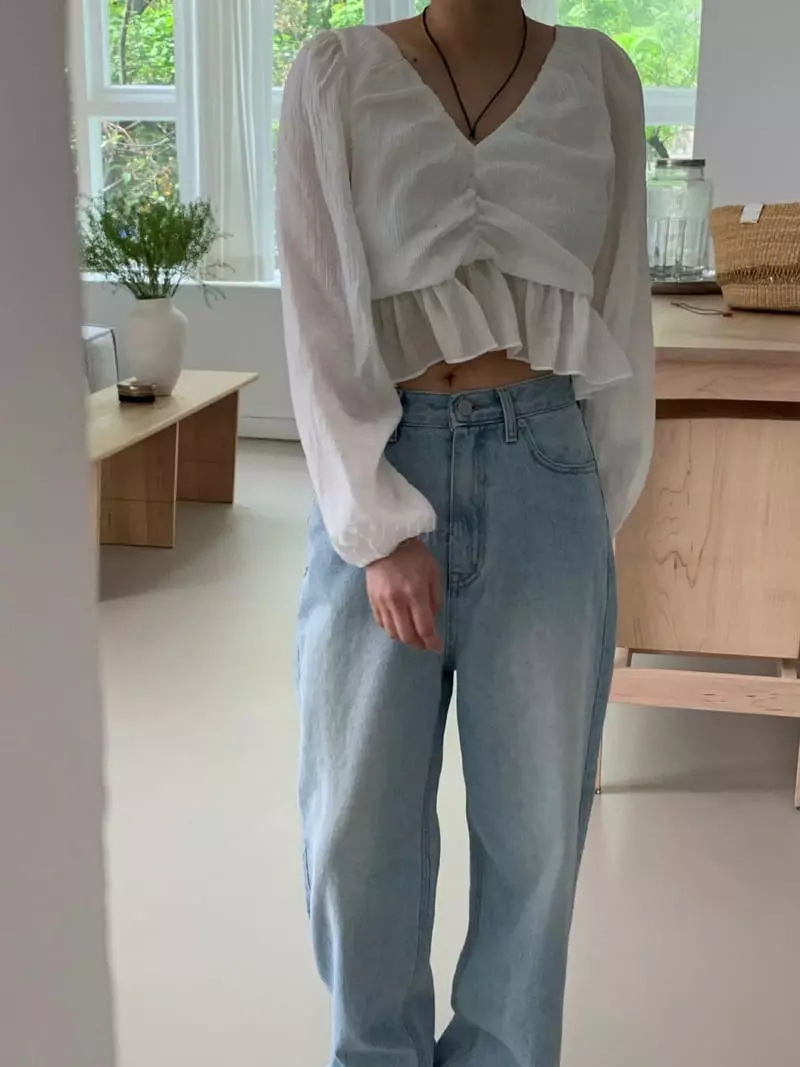 Amiment - Korean Women Fashion - #womensfashion - Rose Blouse - 9