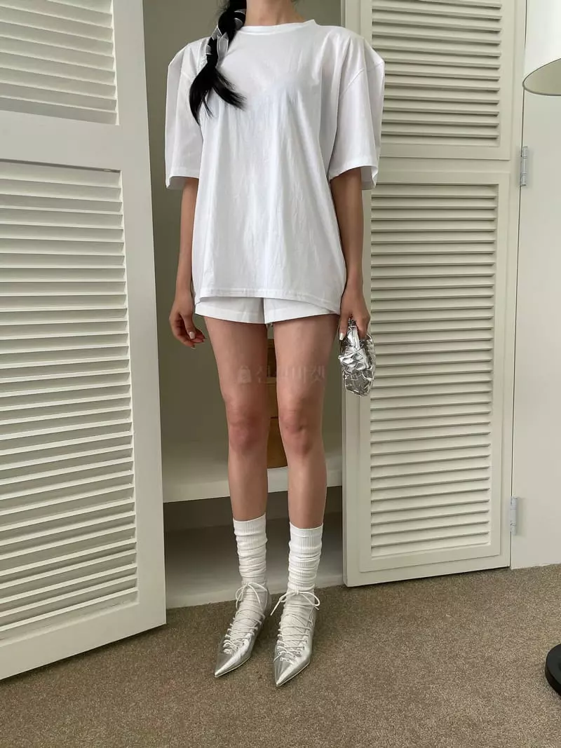 Amood - Korean Women Fashion - #momslook - Puff Round Tee - 3