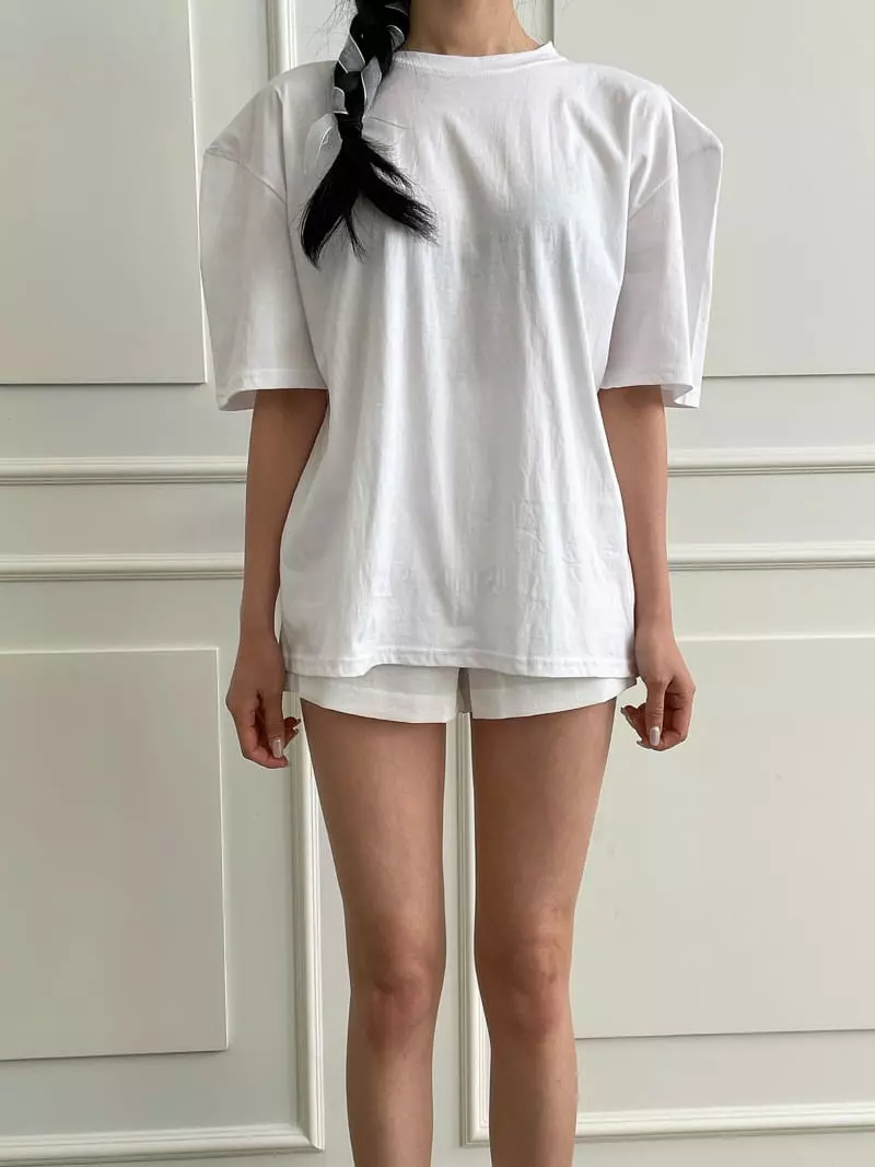 Amood - Korean Women Fashion - #momslook - Puff Round Tee - 5