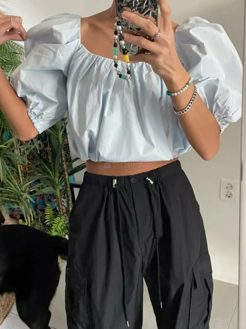 Amood - Korean Women Fashion - #momslook - Off Blouse