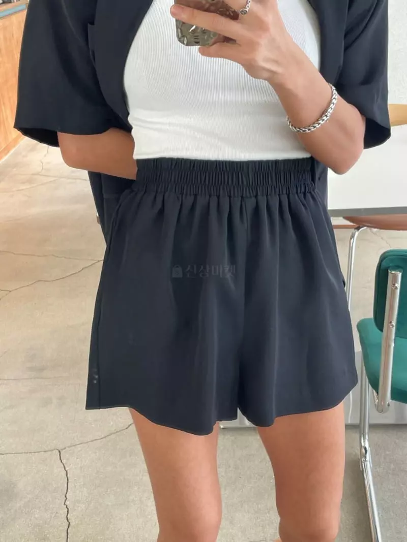 Amood - Korean Women Fashion - #thelittlethings - Due O Button Top Bottom Set - 5