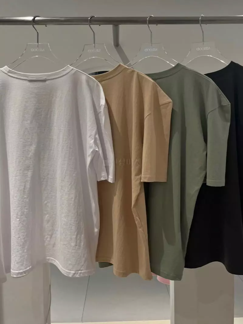 Amood - Korean Women Fashion - #vintagekidsstyle - Puff Round Tee - 8