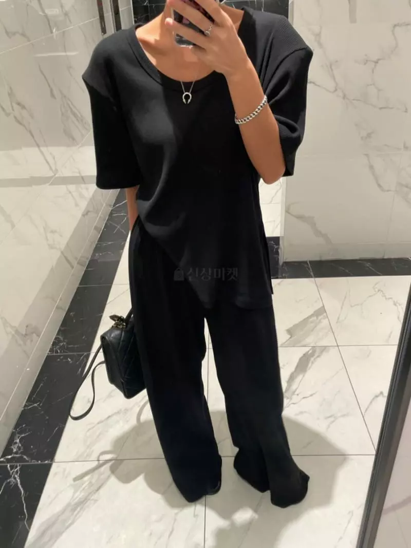 Amood - Korean Women Fashion - #womensfashion - Sand Long Top Bottom Set - 10