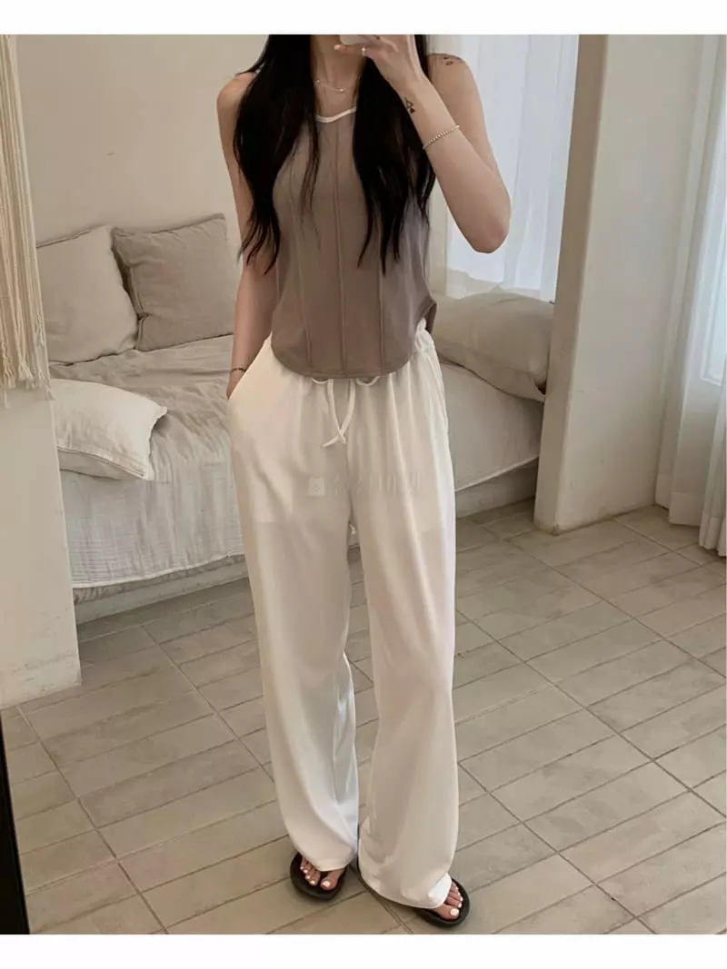 Amuse Seoul - Korean Women Fashion - #momslook - Air Rib Pants - 2