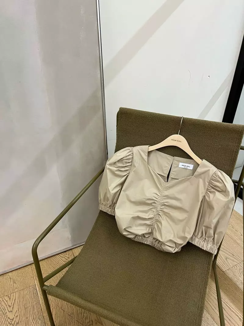 Amuse Seoul - Korean Women Fashion - #momslook - Shirring Blouse