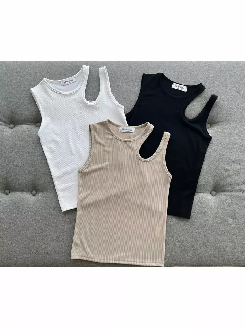 Amuse Seoul - Korean Women Fashion - #thatsdarling - Slit Sleeveless