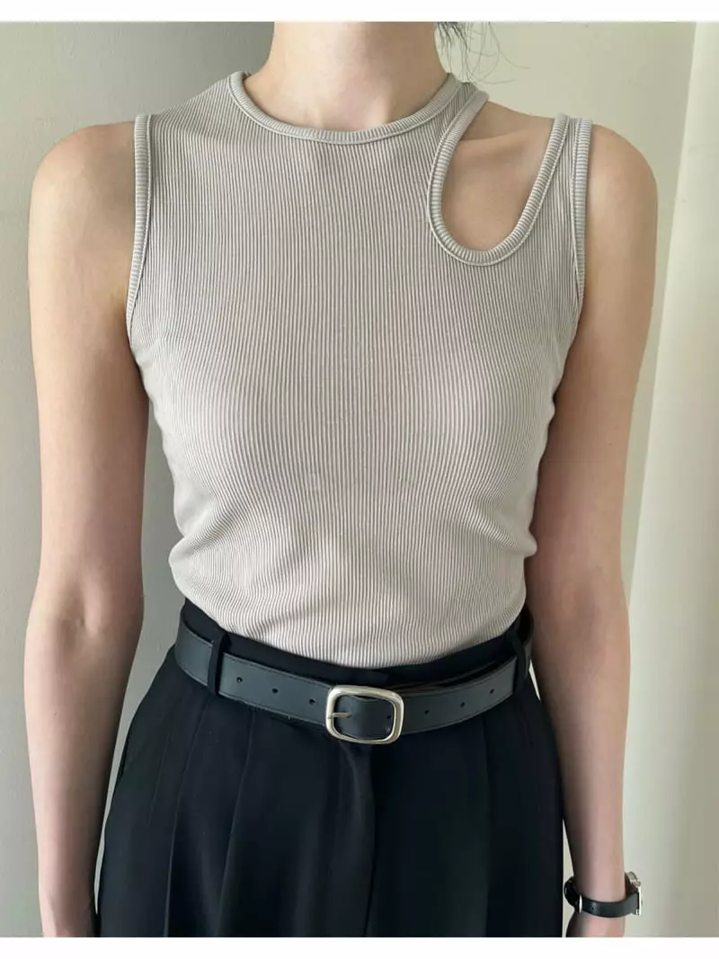 Amuse Seoul - Korean Women Fashion - #womensfashion - Slit Sleeveless - 8