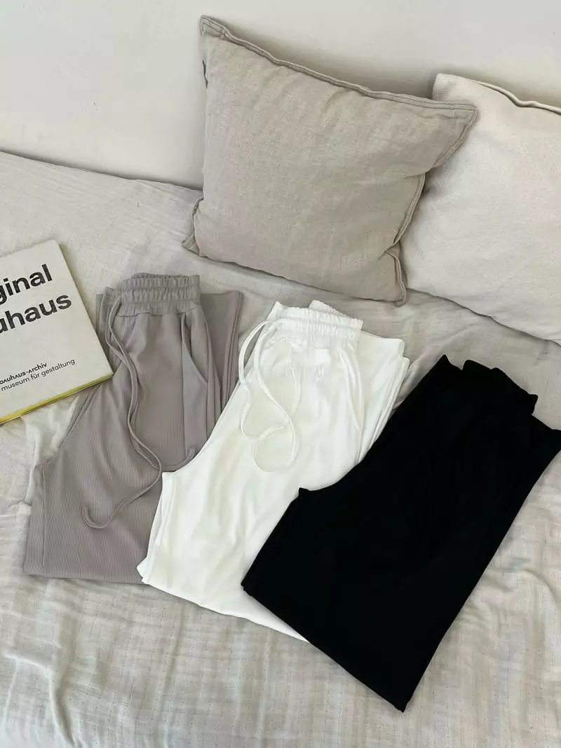 Amuse Seoul - Korean Women Fashion - #womensfashion - Air Rib Pants - 5