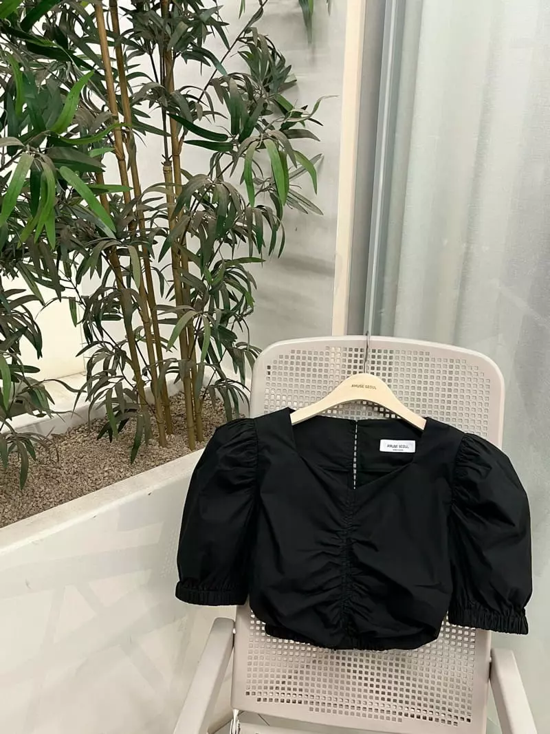 Amuse Seoul - Korean Women Fashion - #womensfashion - Shirring Blouse - 2