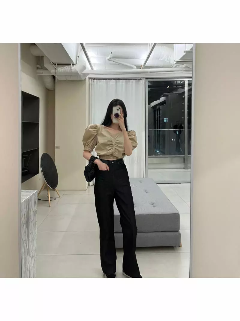 Amuse Seoul - Korean Women Fashion - #womensfashion - Shirring Blouse - 6