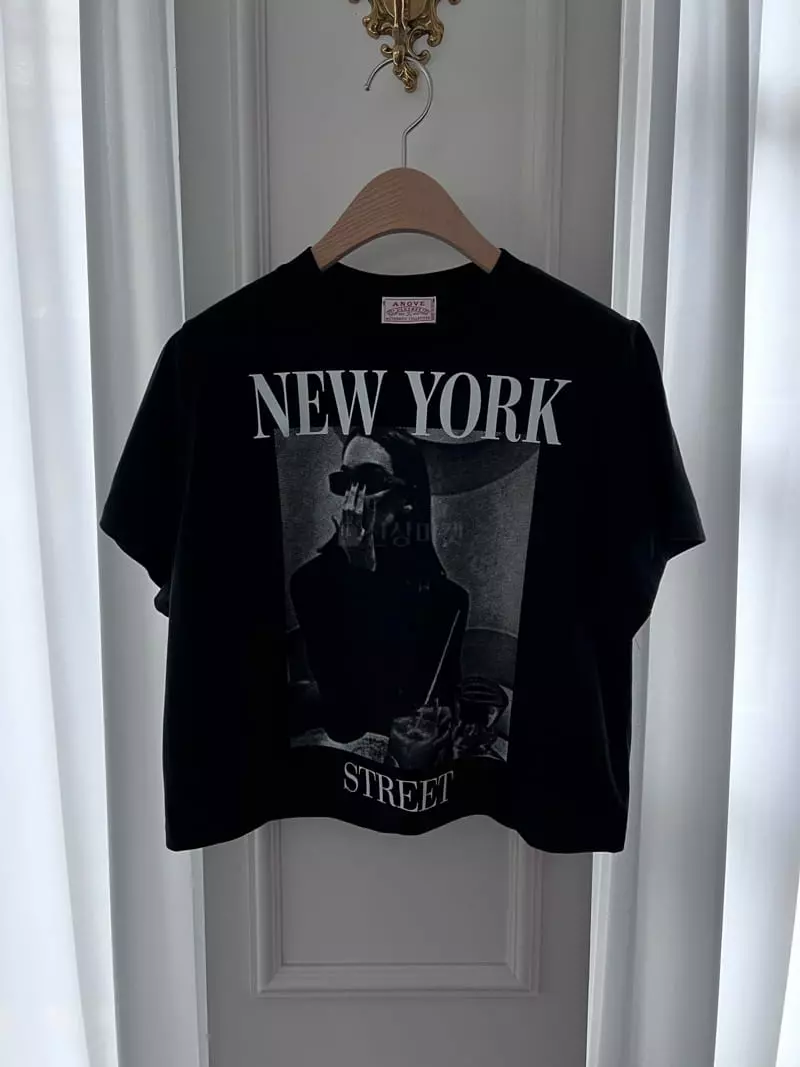 An Ove - Korean Women Fashion - #thelittlethings - New York Crop Tee - 4