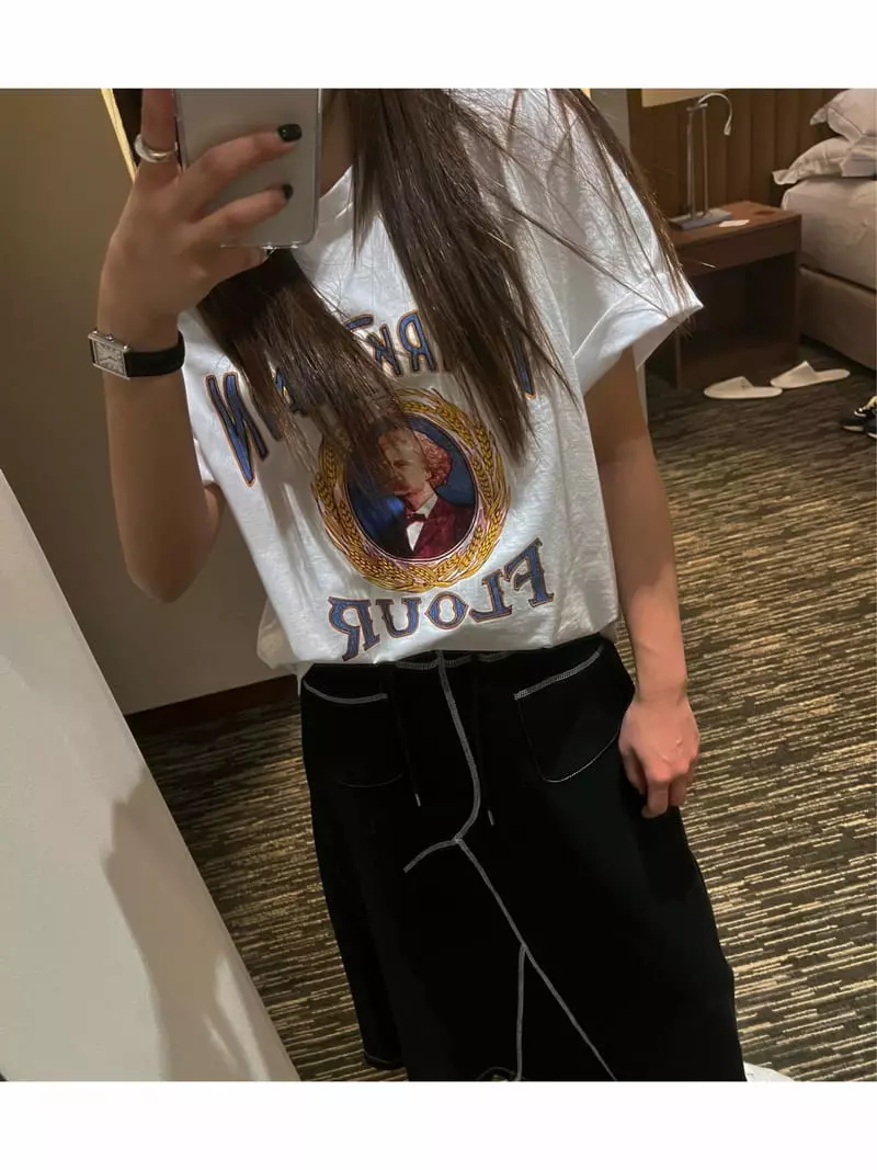 An Ove - Korean Women Fashion - #restrostyle - Mark Tee - 3