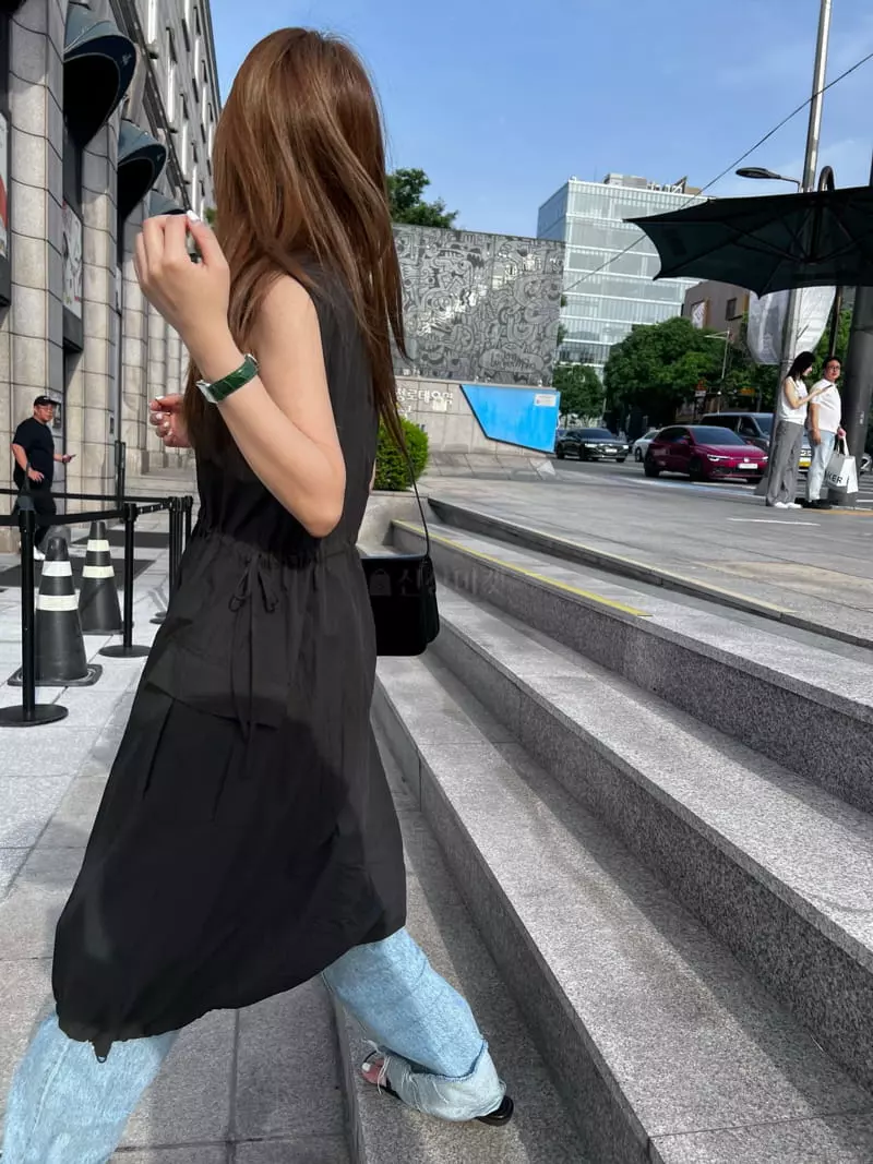 An Ove - Korean Women Fashion - #romanticstyle - Shirring One-piece - 4
