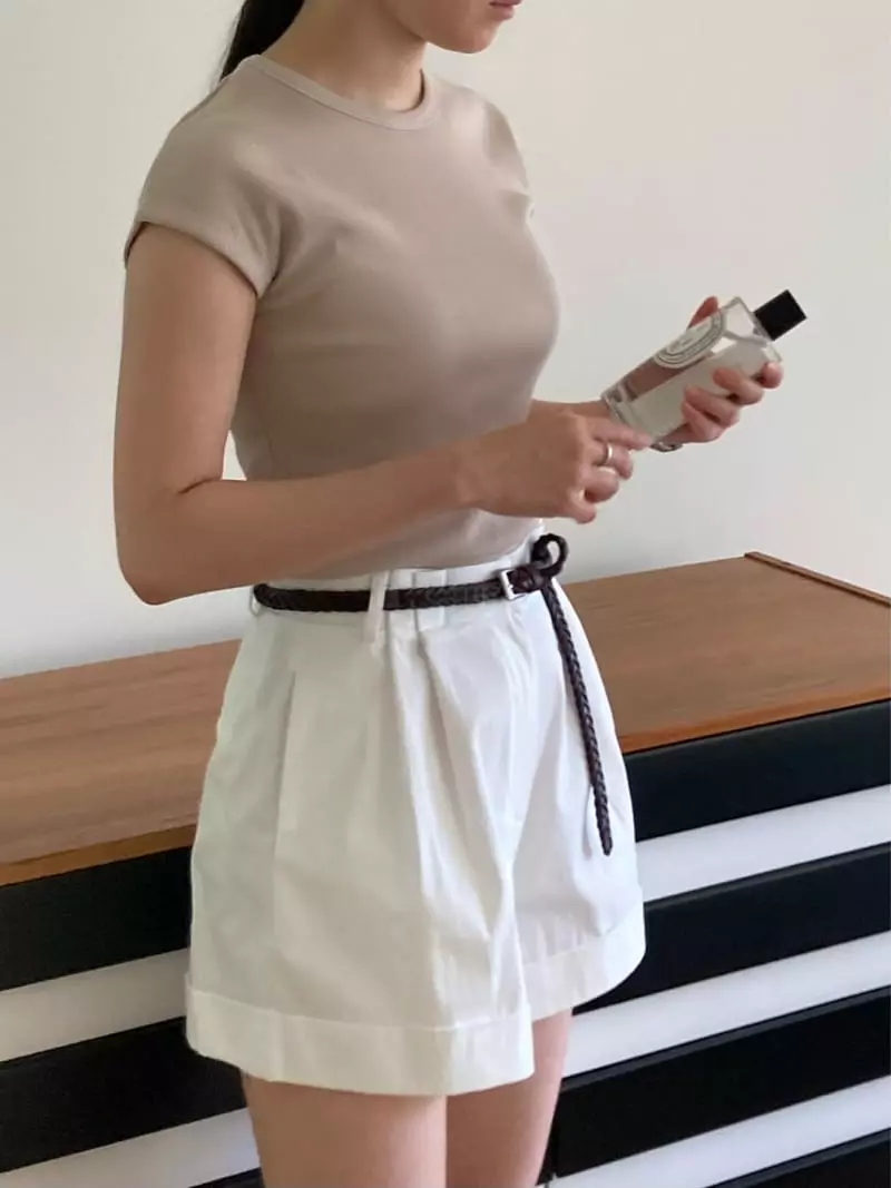 And The - Korean Women Fashion - #momslook - Evev Cap Sleeveless Tee - 5