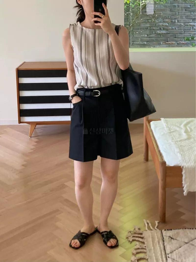 And The - Korean Women Fashion - #momslook - Stripes Sleeveless - 3