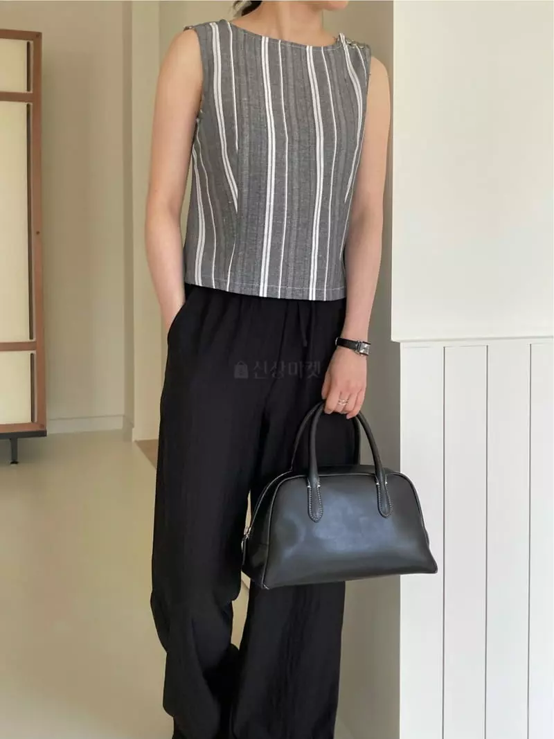 And The - Korean Women Fashion - #momslook - Stripes Sleeveless - 5