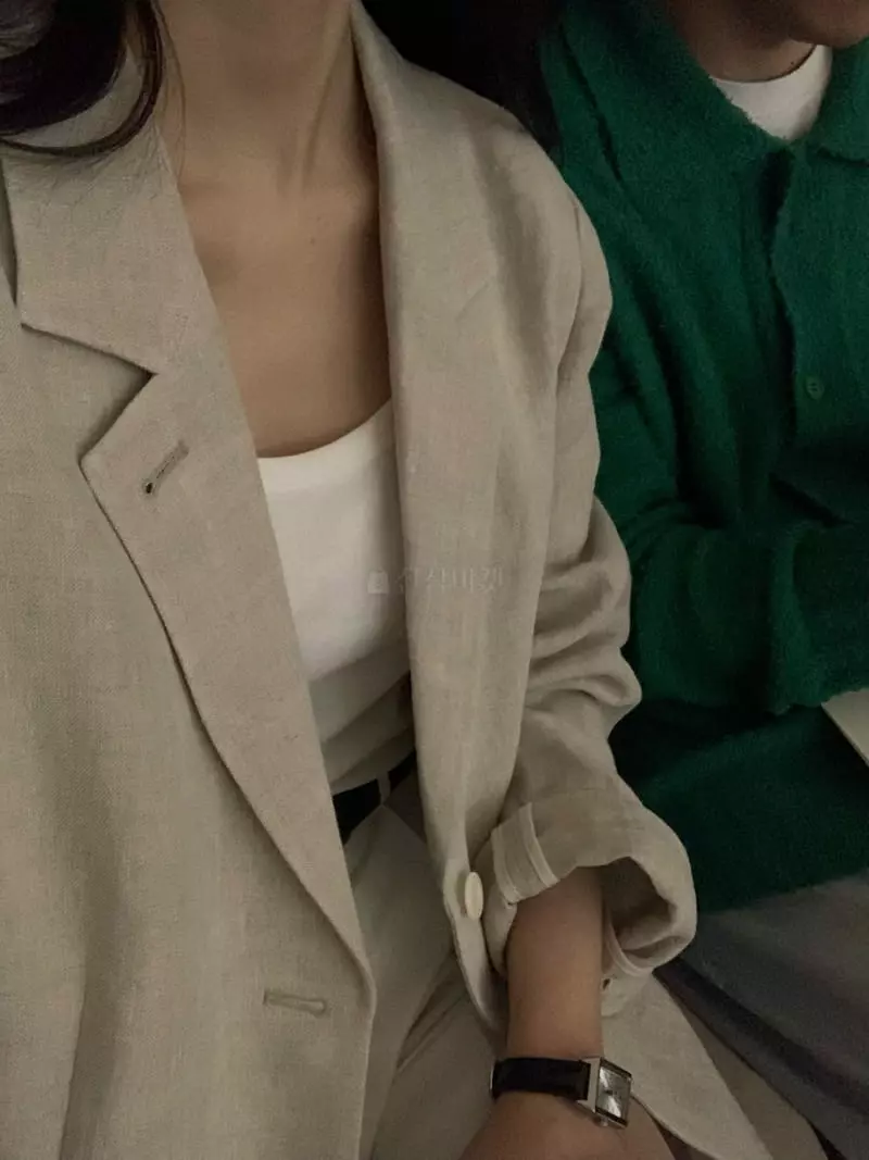 And The - Korean Women Fashion - #momslook - Linen Jacket - 12