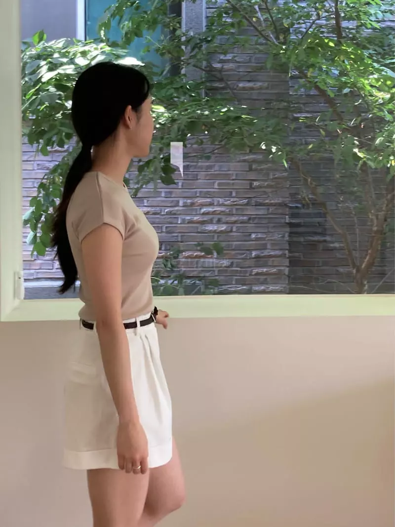 And The - Korean Women Fashion - #womensfashion - Evev Cap Sleeveless Tee - 6